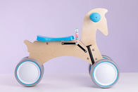 vélo d'équilibre de cheval de basculage de rondin de bouleau de la roue 6inch pour l'enfant en bas âge