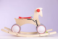 Vélo d'équilibre de cheval de basculage de rondin de bouleau de roue de l'enfant en bas âge 6inch sans base