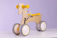 Vélo d'équilibre de cheval de basculage de rondin de bouleau de roue de l'enfant en bas âge 6inch sans base