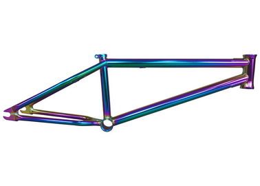 Cadre de Chrome BMX de cadre d'arc-en-ciel, pièces colorées luisantes de vélo de la coutume BMX d'huile
