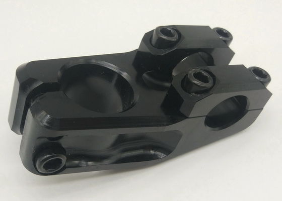 Pièces faites sur commande de bicyclette de tige d'alliage de commande numérique par ordinateur, accessoires rouges de vélo de BMX