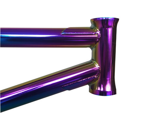 20 tube supérieur 20,75" de crmo de Slick Full d'huile de vue d'arc-en-ciel de bicyclette de pouce BMX frein démontable de bb de TubeMid de tête intégré par 336mm de RC